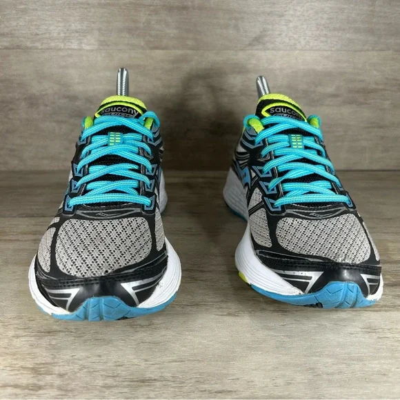 Saucony Guide 9 Everun Athletic Running Shoes Sneakers Gray Blue Women 7 - Picture 3 of 12